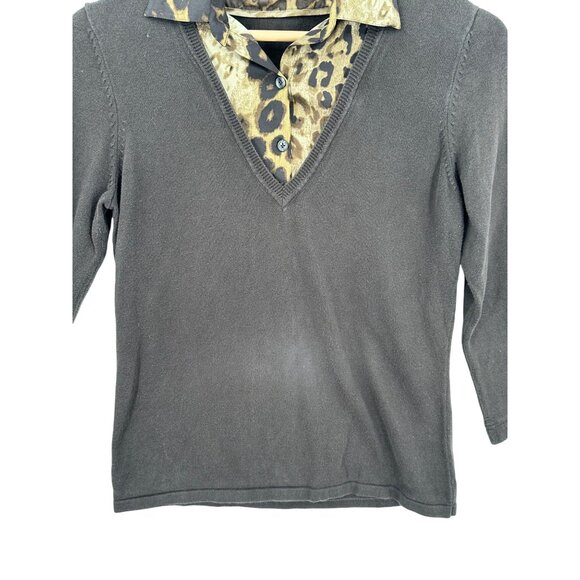 Ann Taylor Factory‎ Sweater Womens Size M Lightweight Corpcore Office Siren - Picture 6 of 10